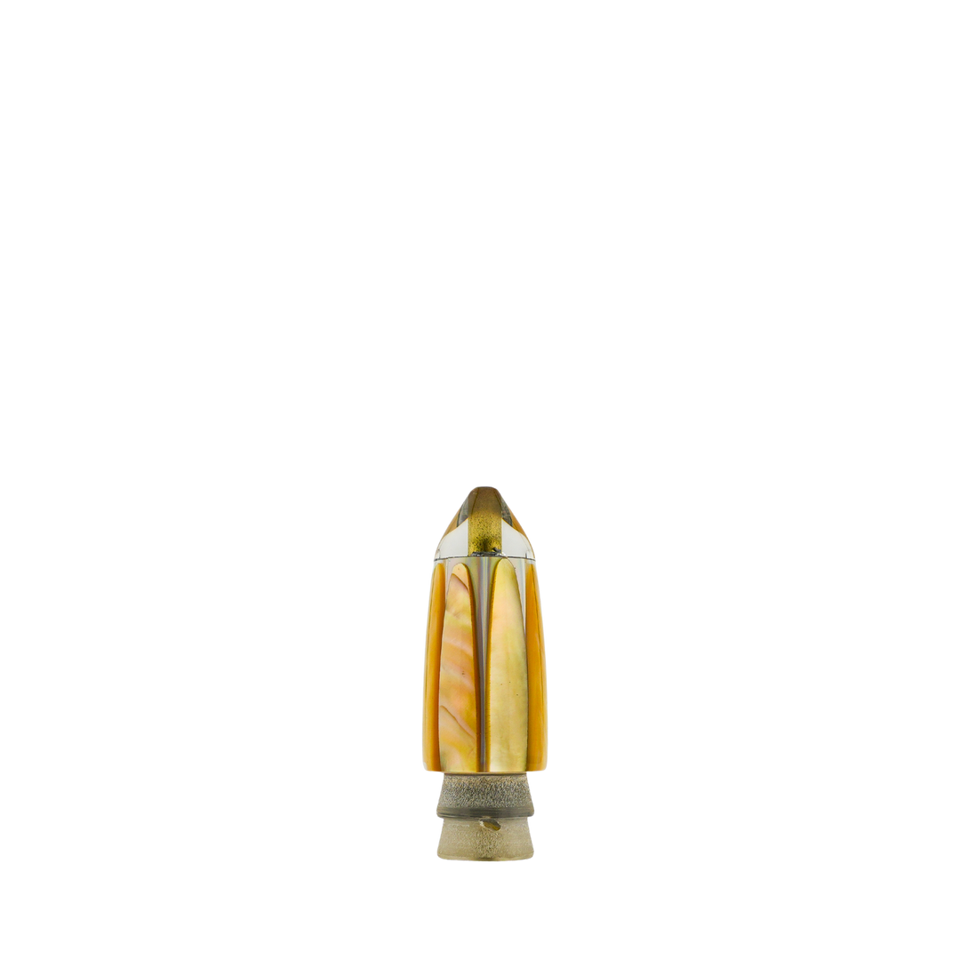 Leroy Lures: History & Lure Identification Guide | Luremonger 7" Bullet, Real MOP Shell - Offshore Trolling Lure Archive