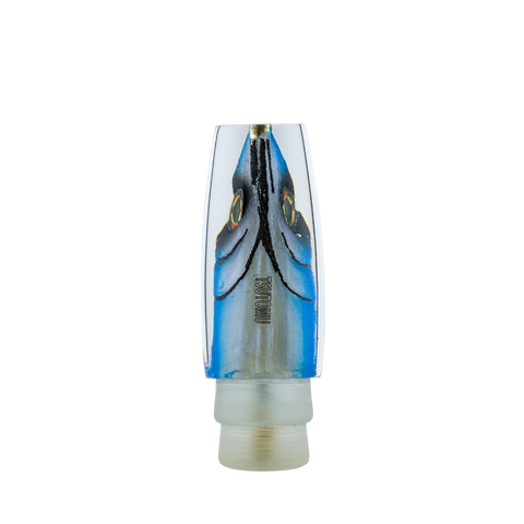 Tsutomu - 12" Blue White Fish Head Ante Plunger