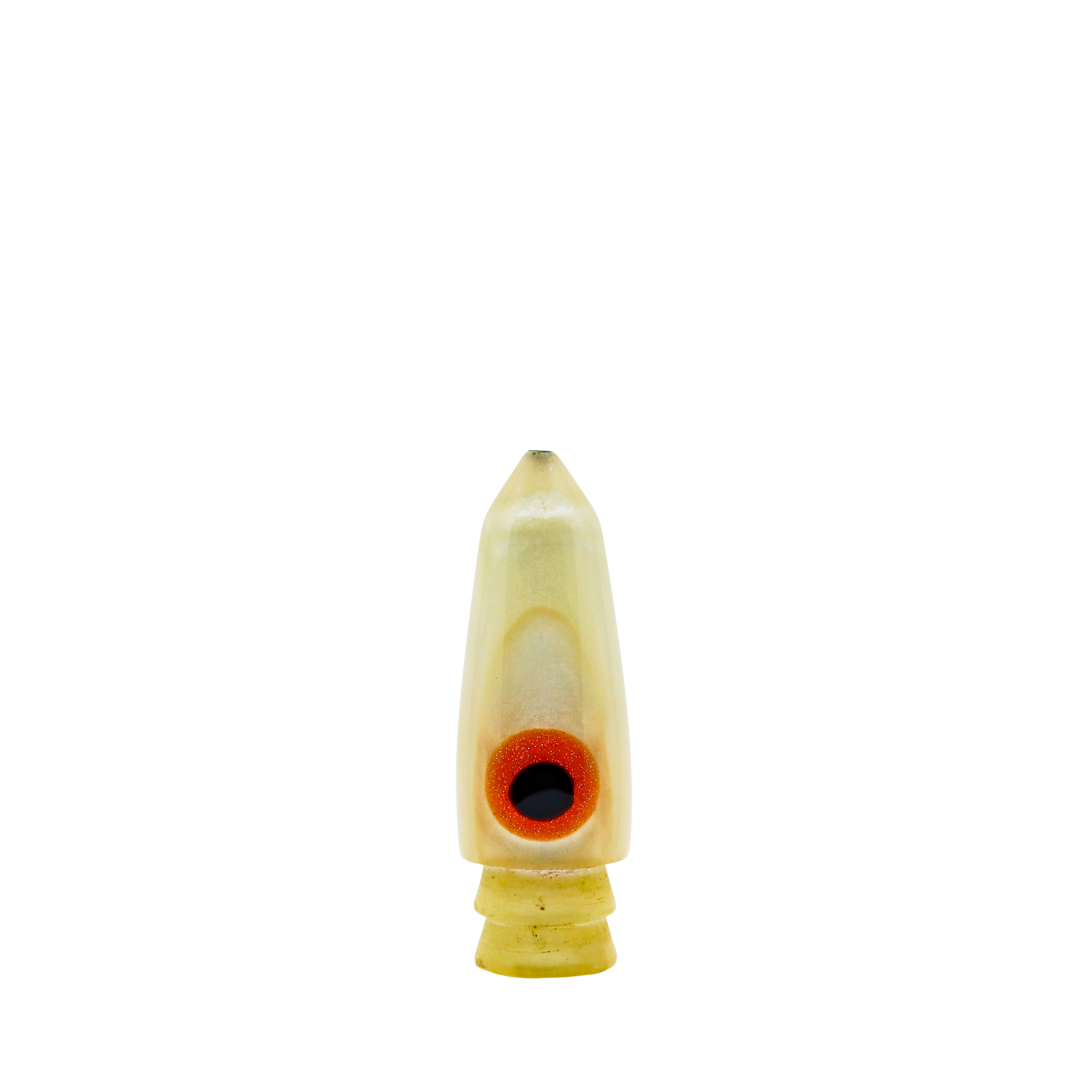 Leroy Lures: History & Lure Identification Guide | Luremonger 9" Bullet, White Pearl - Offshore Trolling Lure Archive