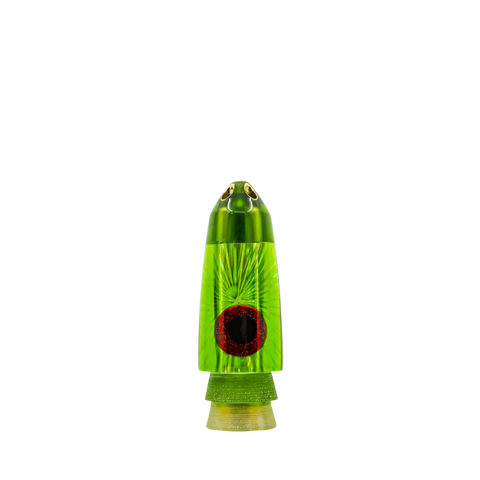 Leroy - 9” Green Coke Bottle 4-Jet Bullet