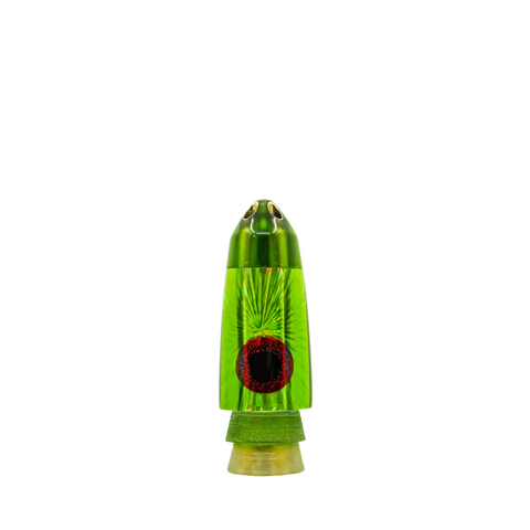 Leroy - 9” Green Coke Bottle 4-Jet Bullet