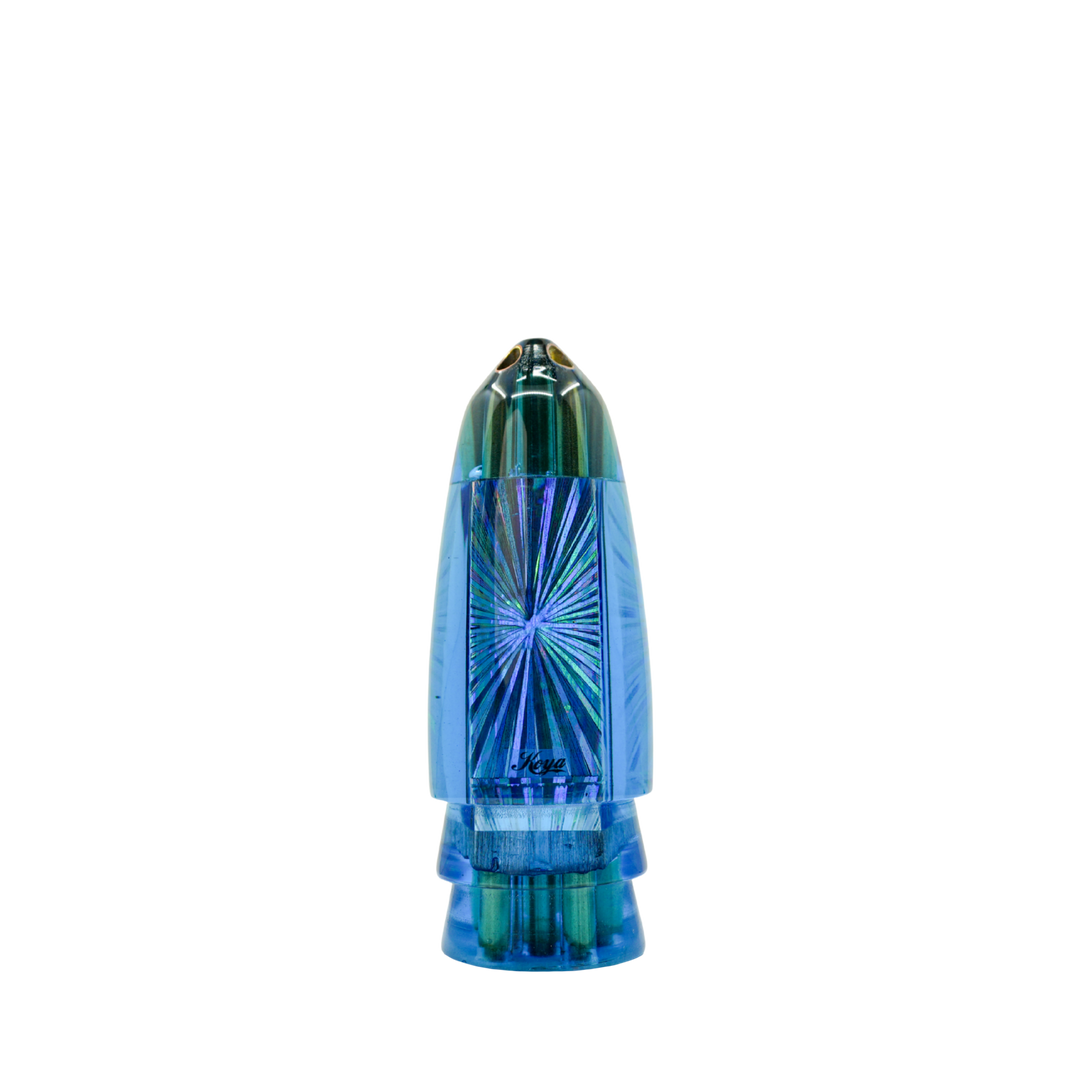 Koya Lures: History & Lure Identification Guide | Luremonger 12" AK Bullet, Blue Tint Starburst - Offshore Trolling Lure Archive