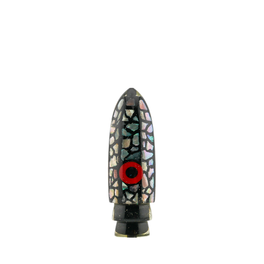 Pete's Lures: History & Lure Identification Guide | Luremonger 9"+ Bullet, Abalone Shell Mosaic - Offshore Trolling Lure Archive