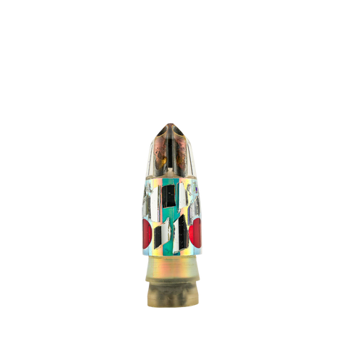 Tanigawa - 9"+ 2-Hole Cracked Glass Bullet