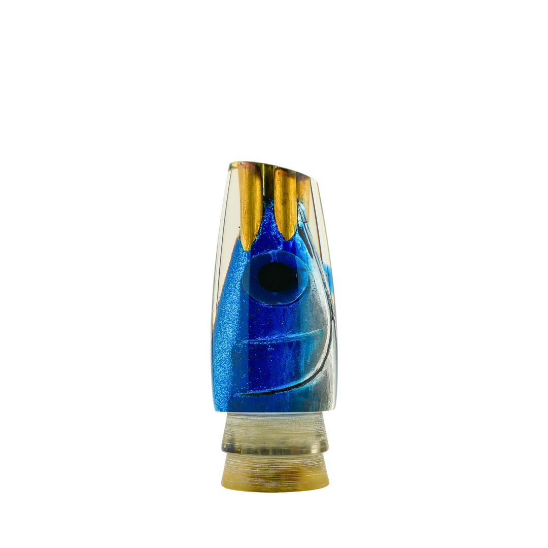 Leroy Lures: History & Lure Identification Guide | Luremonger 12" Plunger, 4-Jet Fish Head - Offshore Trolling Lure Archive
