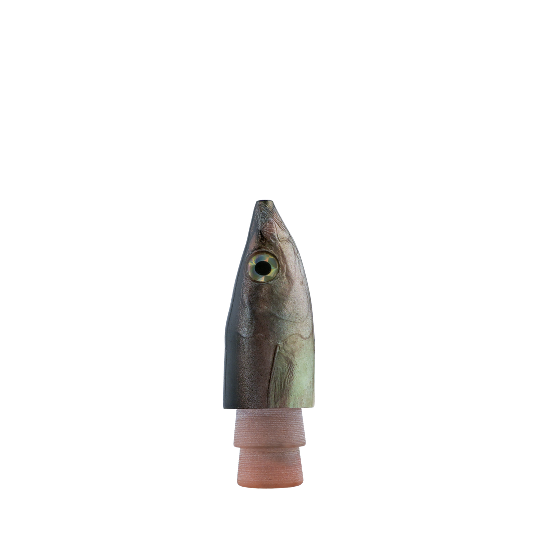 Kahea Lures: History & Lure Identification Guide | Luremonger 9" Angry Opelu, Black Silver FH - Offshore Trolling Lure Archive