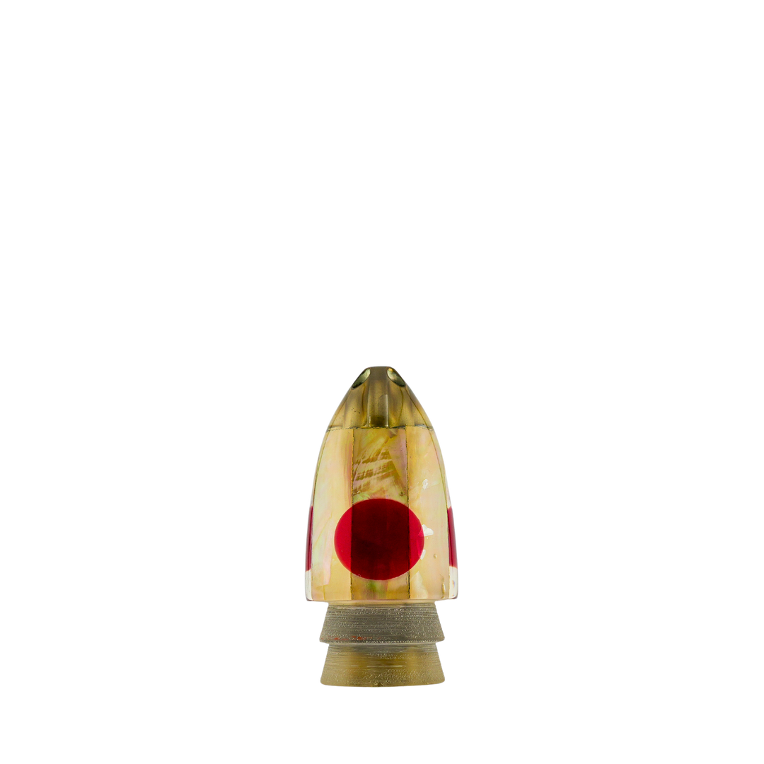 Leroy Lures: History & Lure Identification Guide | Luremonger 9"+ Egg Bullet, 4-Jet Gold Shell - Offshore Trolling Lure Archive
