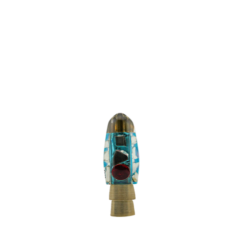 Futa - 7" Vintage Cracked Glass Jetted Bullet