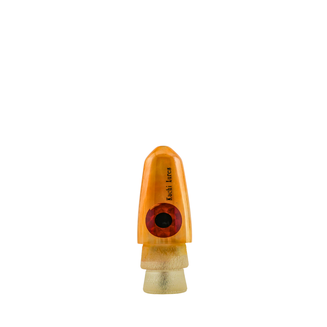 Kachi Lures: History & Lure Identification Guide | Luremonger 9" Bullet, Orange Pearl - Offshore Trolling Lure Archive