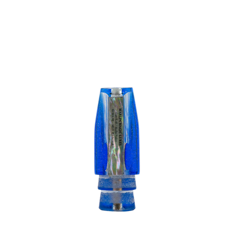 Marlin Magic - 10" Blue Tint White MOP Shell Med. Plunger
