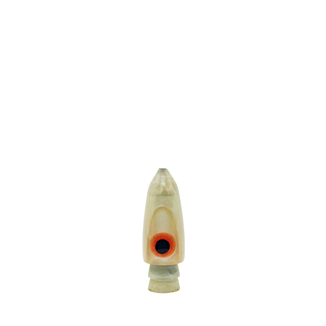 Leroy Lures: History & Lure Identification Guide | Luremonger 7" Bullet, White Pearl - Offshore Trolling Lure Archive