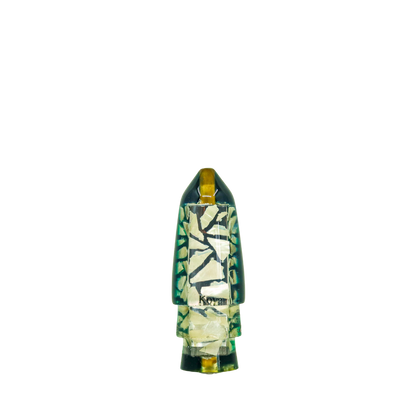 Koya - 9" Vintage Small Green Real Shell Bullet