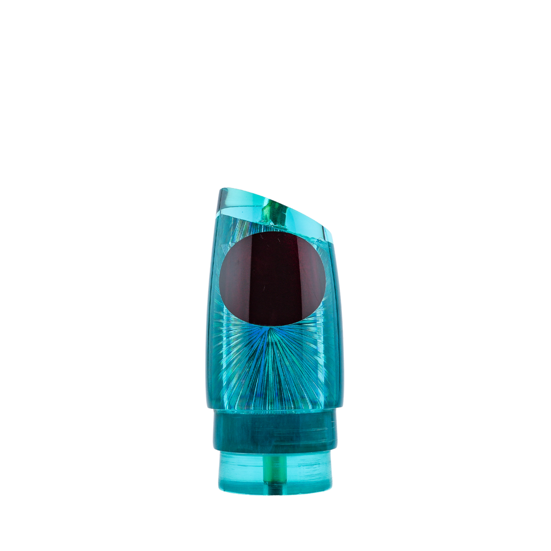 Koya Lures: History & Lure Identification Guide | Luremonger 12" Straight Runner, Teal Tint Starburst - Offshore Trolling Lure Archive