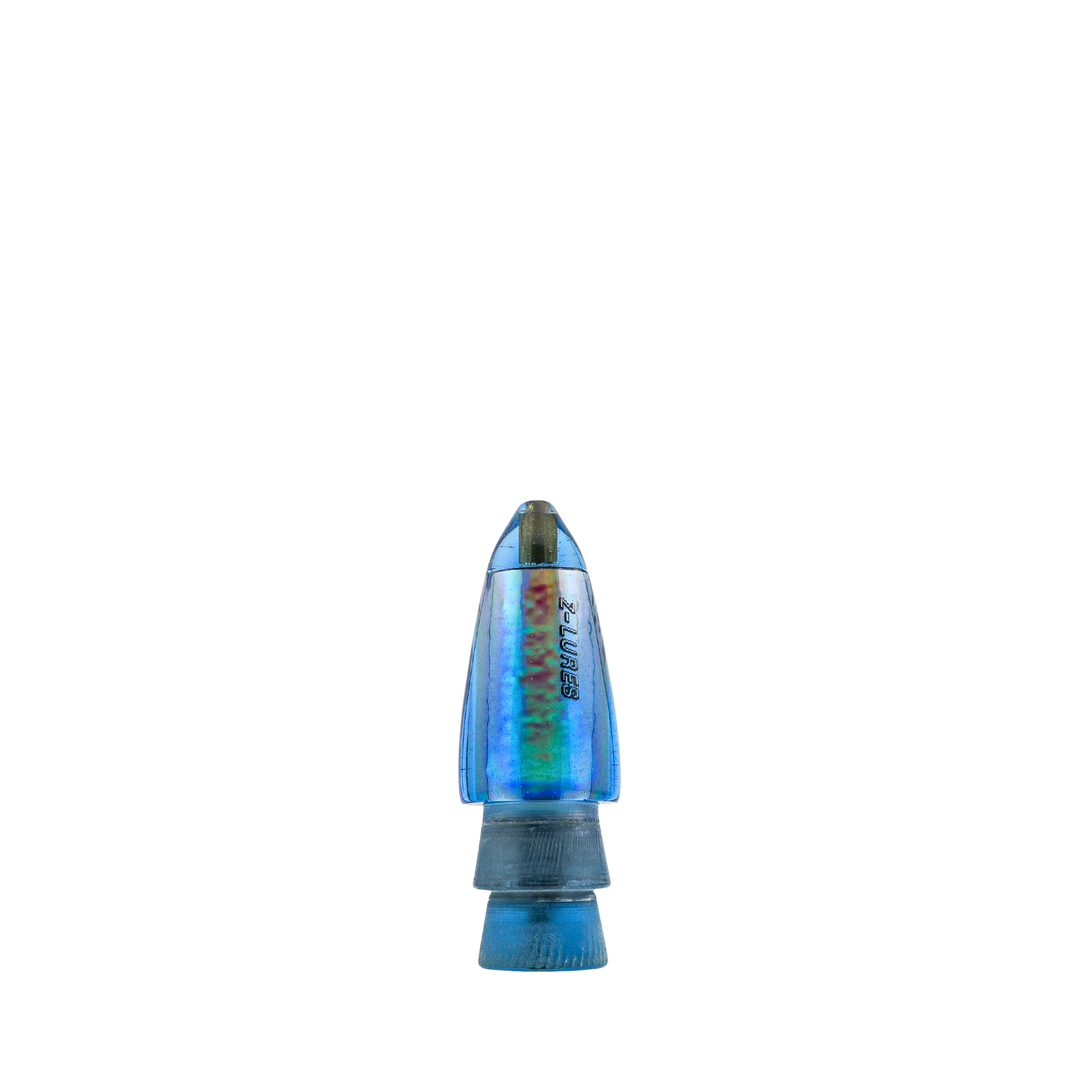 Z-Lures: History & Lure Identification Guide | Luremonger 7" Bullet, Blue Tint - Offshore Trolling Lure Archive