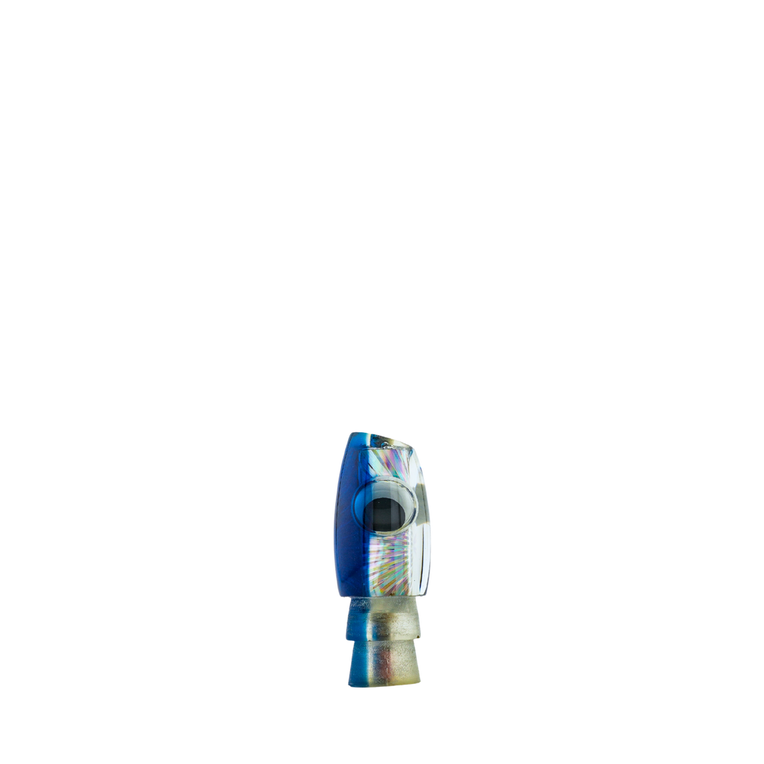 Tanabe Lures: History & Lure Identification Guide | Luremonger 6" Plunger, Blue Top Starburst - Offshore Trolling Lure Archive