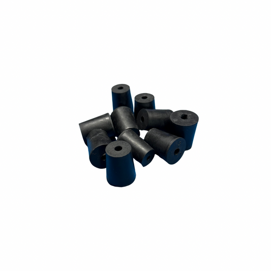 Luremonger - 9” Size 2 Natural Rubber Stopper - 10 PACK