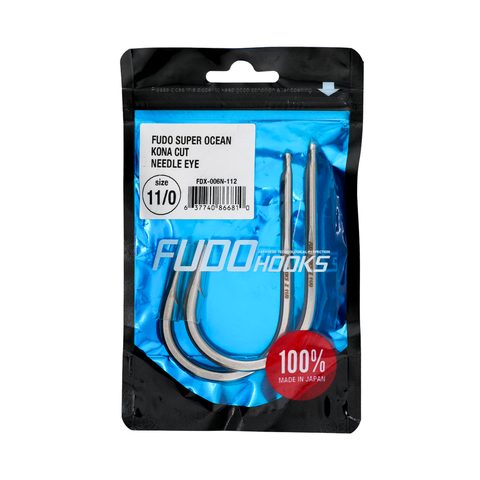 FUDO - Super Ocean Kona Cut Needle Eye 11/0 Hooks