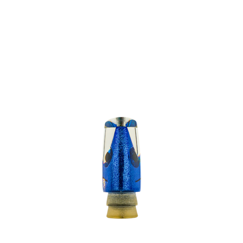Leroy - 9" Blue Glitter Fish Head Slant