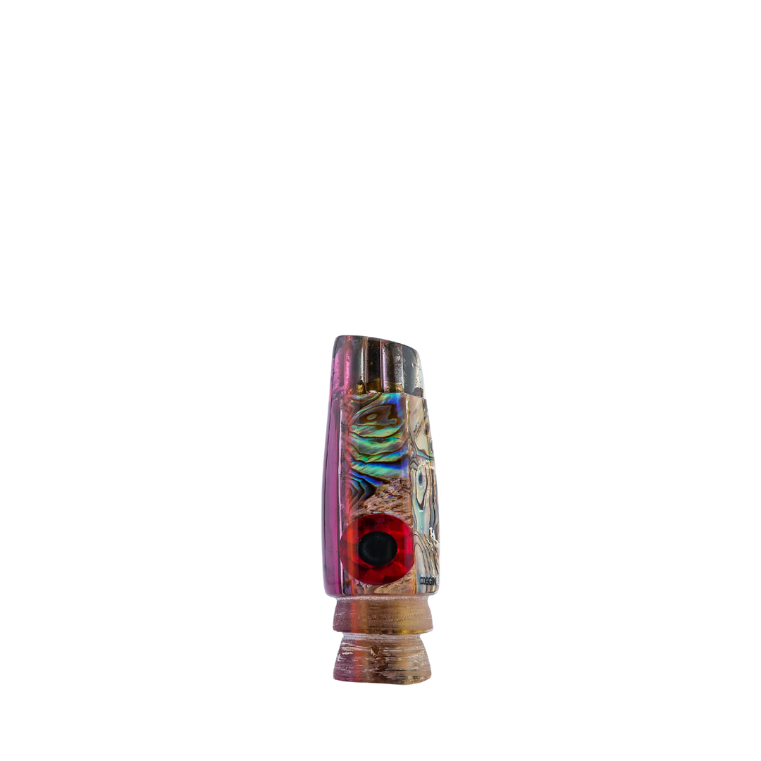 Coggin Lures: History & Lure Identification Guide | Luremonger 9" Jetted Slant, Paua Shell - Offshore Trolling Lure Archive