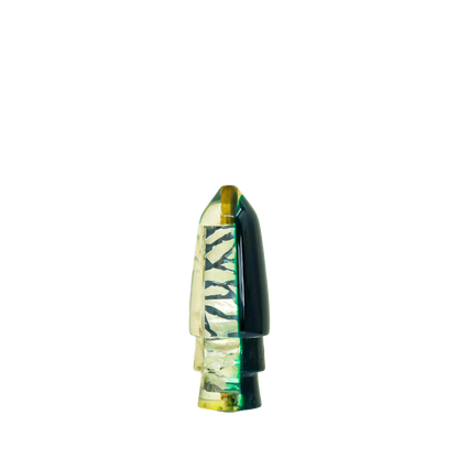 Koya - 9" Vintage Small Green Real Shell Bullet