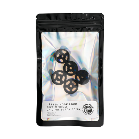 Luremonger - Medium Jetted Hook Lock 5/Pk