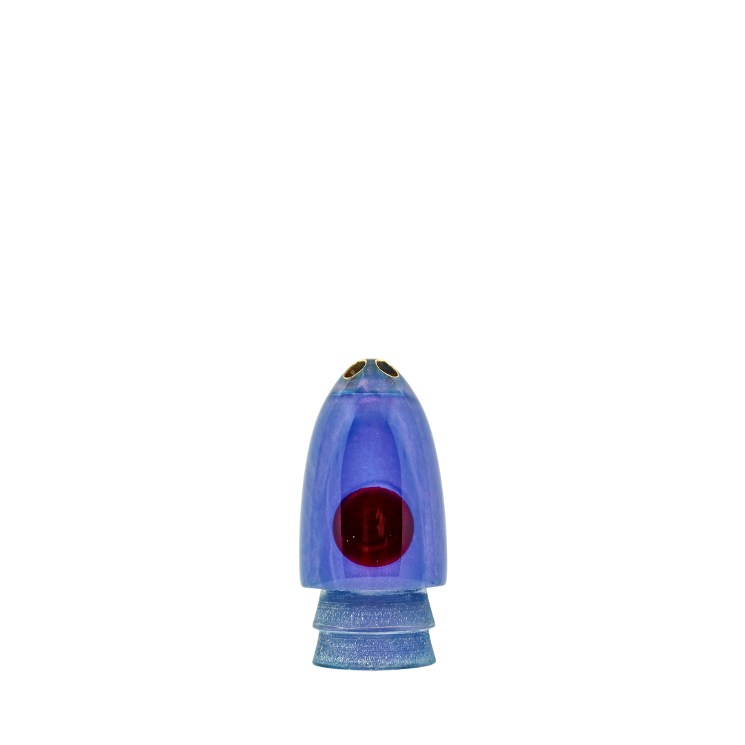 Leroy Lures: History & Lure Identification Guide | Luremonger 9"+ Egg Bullet, 4-Jet Blueberry Pearl - Offshore Trolling Lure Archive