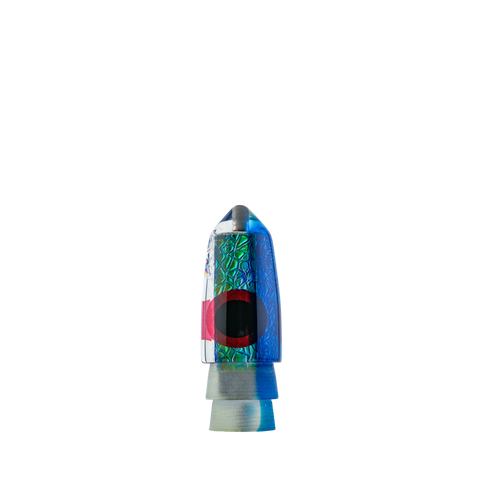 KC Lures - 9" Blue Tint Top Textured Holo Bullet