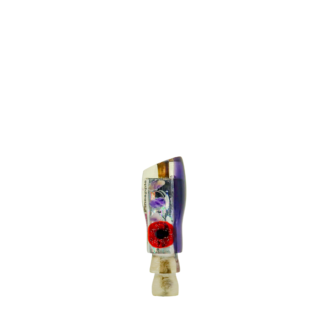 Kelela - 6" Vintage Beach Glass Purple Pineapple