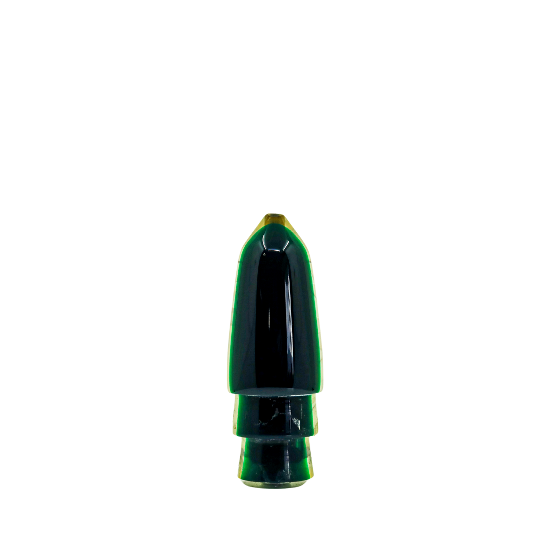Koya - 9" Vintage Small Green Real Shell Bullet