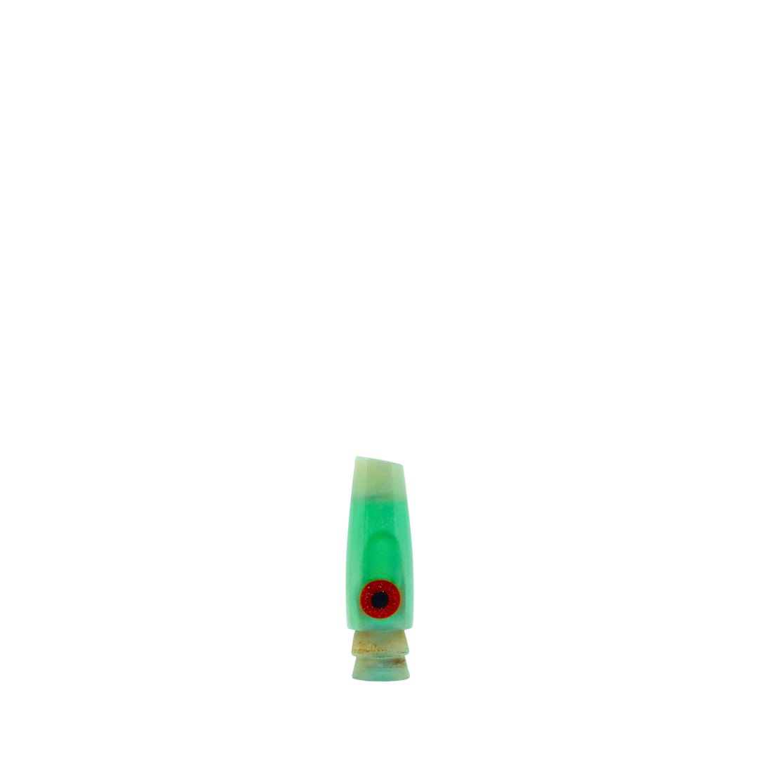 Leroy Lures: History & Lure Identification Guide | Luremonger 5" Slant, Light Green Pearl - Offshore Trolling Lure Archive
