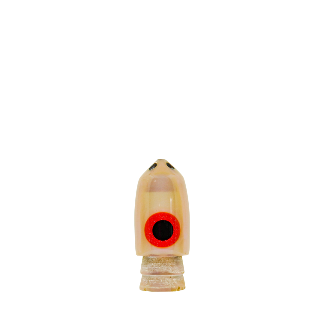 Leroy Lures: History & Lure Identification Guide | Luremonger 9" Stubby Bullet, White Pearl - Offshore Trolling Lure Archive