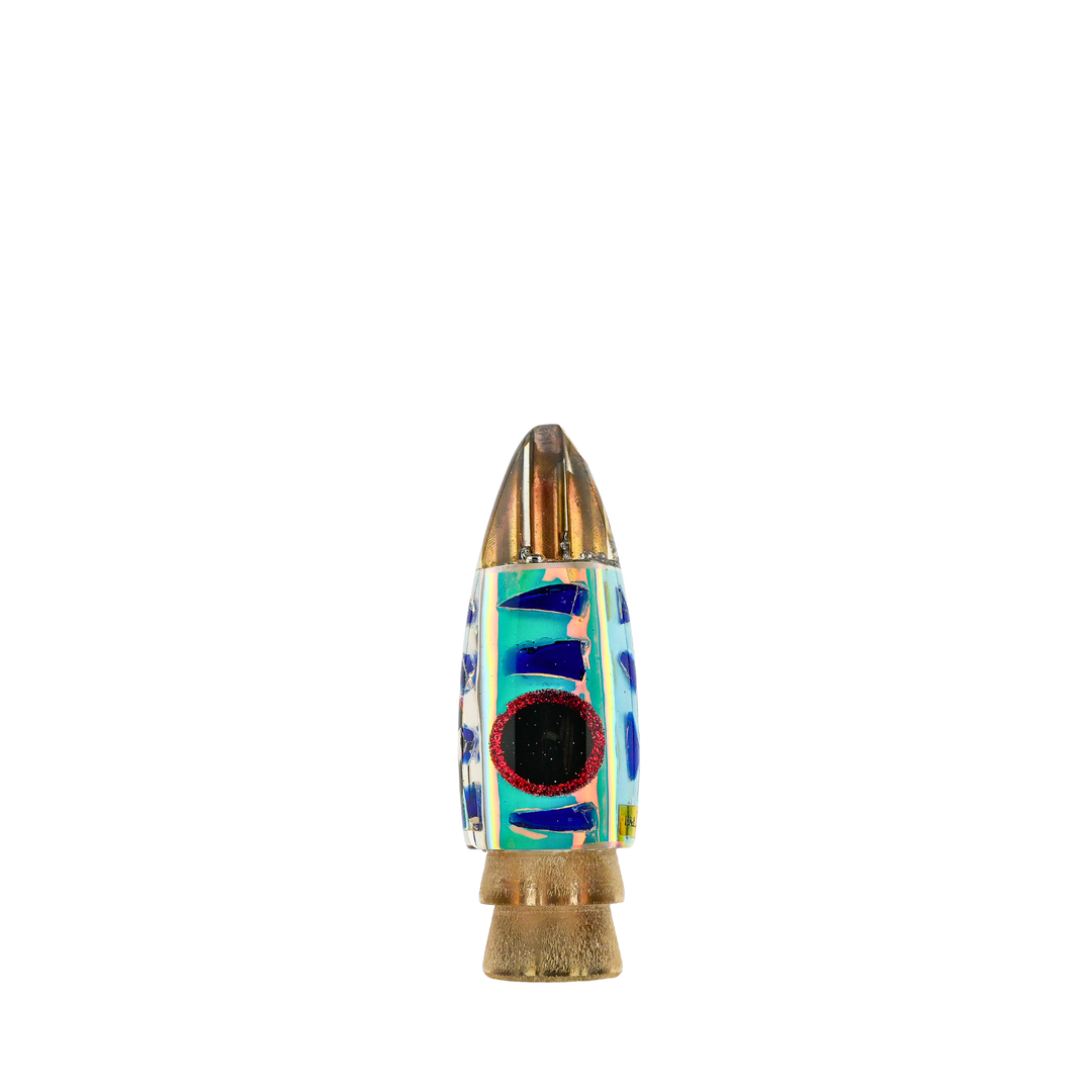 Furukawa Lures: History & Lure Identification Guide | Luremonger 9" Bullet, 3-Jet Cracked Glass - Offshore Trolling Lure Archive