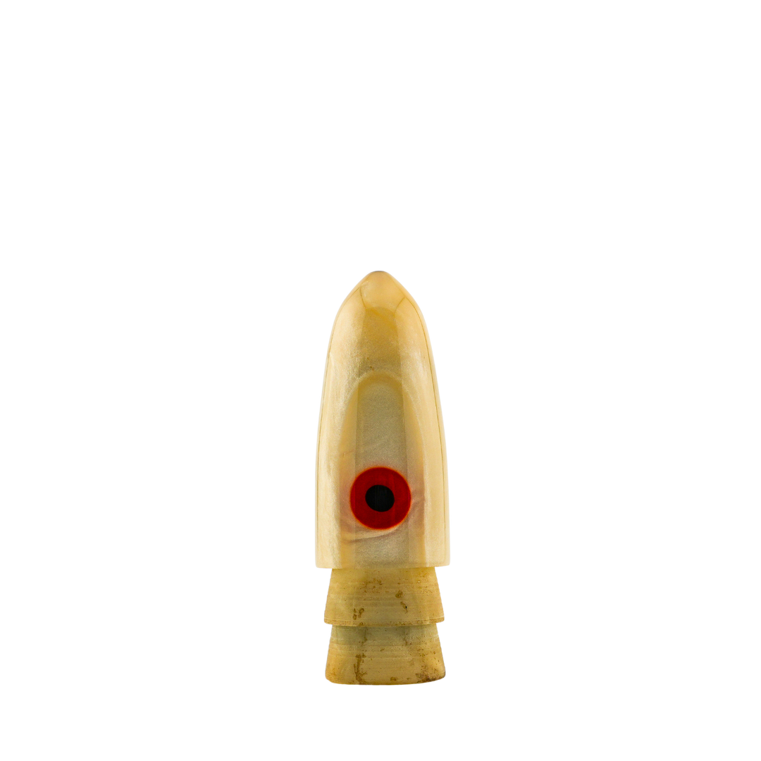 Shiroma Lures: History & Lure Identification Guide | Luremonger 9"+ Bullet, Single Jet White Pearl - Offshore Trolling Lure Archive