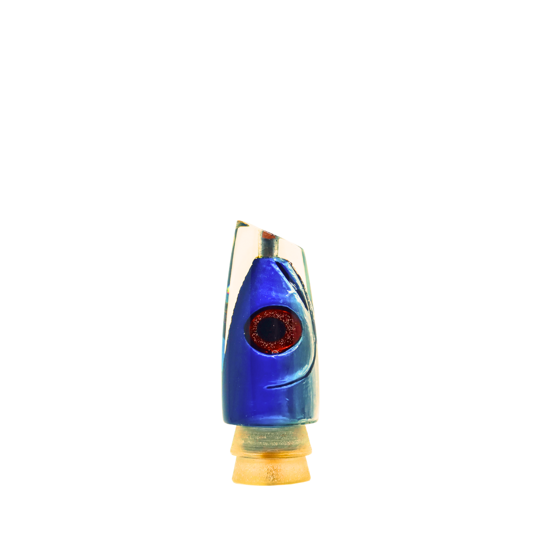 Leroy Lures: History & Lure Identification Guide | Luremonger 9" Slant, Blue Silver FH - Offshore Trolling Lure Archive