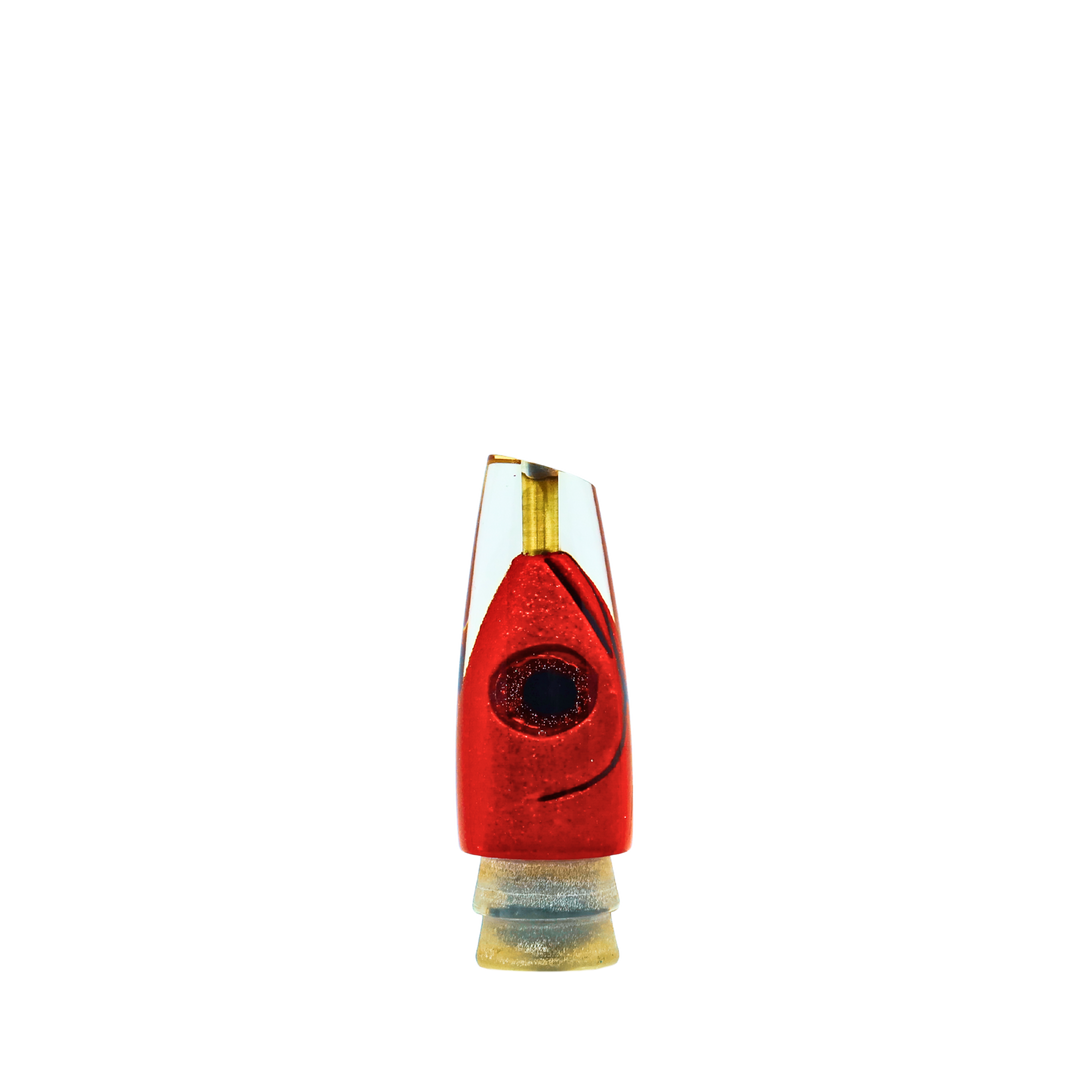 Leroy Lures: History & Lure Identification Guide | Luremonger 9" Slant, Red FH - Offshore Trolling Lure Archive