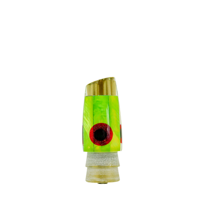 Leroy - 9" Vintage Green Shell Jetted Slant