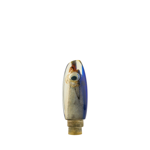 Tanabe - Vintage 9" Blue Top Fish Head Scoop