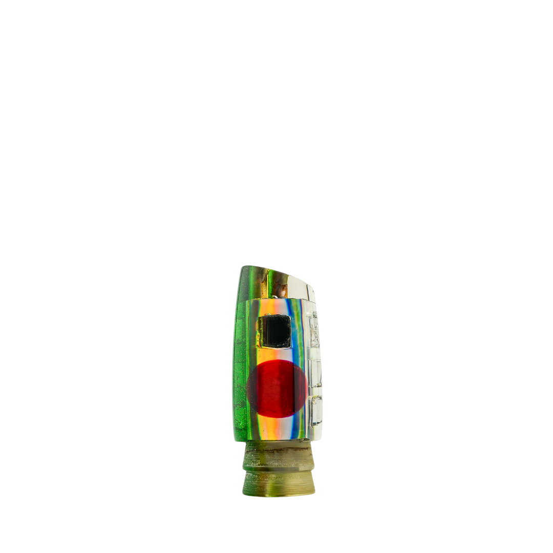 Leroy Lures: History & Lure Identification Guide | Luremonger 9" Slant, 2-Jet Cracked Glass - Offshore Trolling Lure Archive