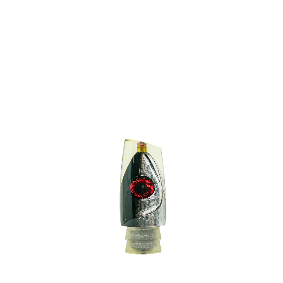 Leroy Lures: History & Lure Identification Guide | Luremonger 9" Stubby Slant, Black Silver FH - Offshore Trolling Lure Archive