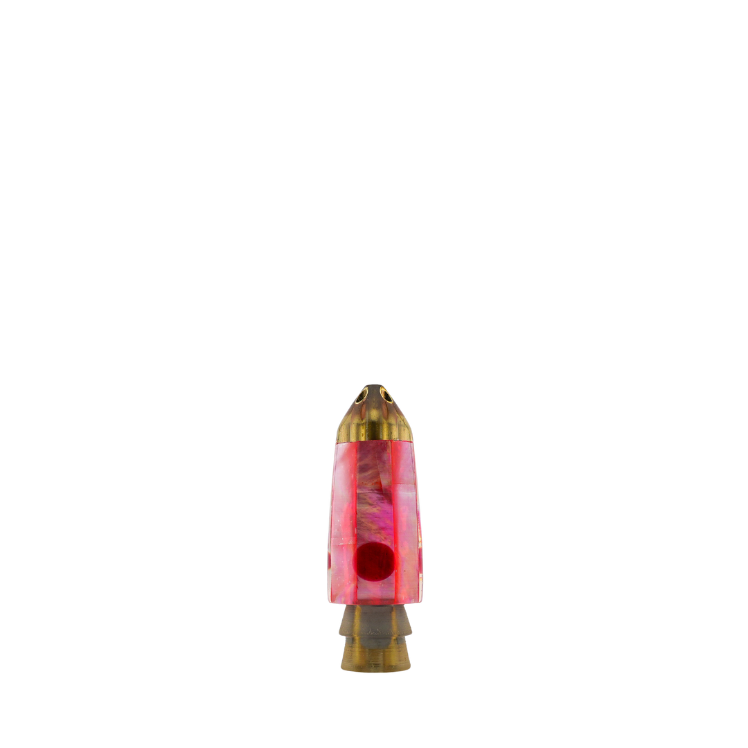 Leroy Lures: History & Lure Identification Guide | Luremonger 7" Bullet, 4-Jet Pink Shell - Offshore Trolling Lure Archive