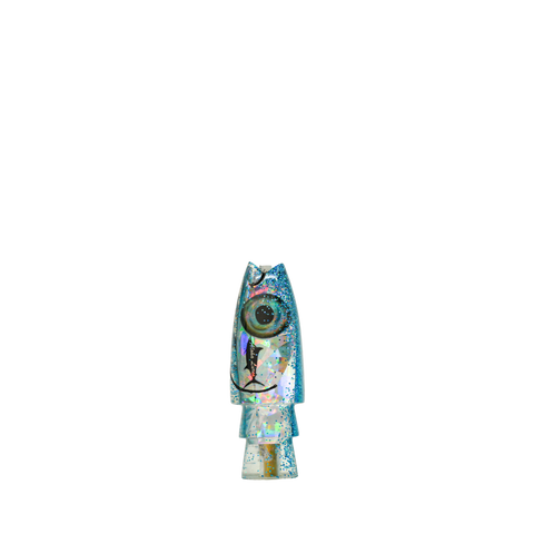 Aloha Lures - Vintage 7" Blue Sparkle Super Ninja