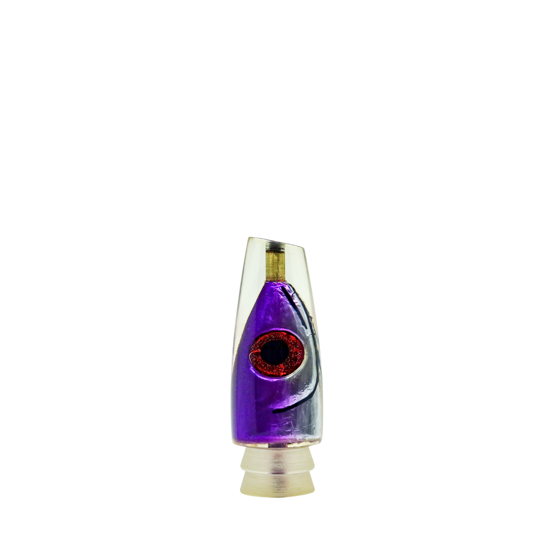 Leroy Lures: History & Lure Identification Guide | Luremonger 9" Slant, Purple Silver FH - Offshore Trolling Lure Archive
