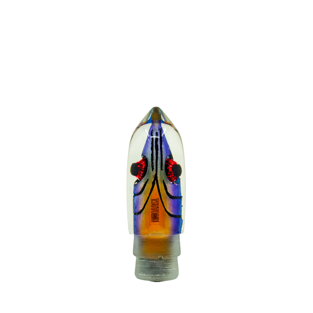 Tsutomu - 12” Limited Tricolor Fish Head Moke Bullet