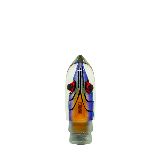 Tsutomu - 12” Limited Tricolor Fish Head Moke Bullet