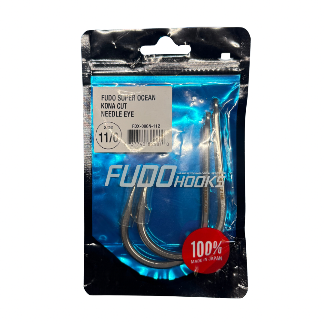 FUDO - Super Ocean Kona Cut Needle Eye 11/0 Hooks