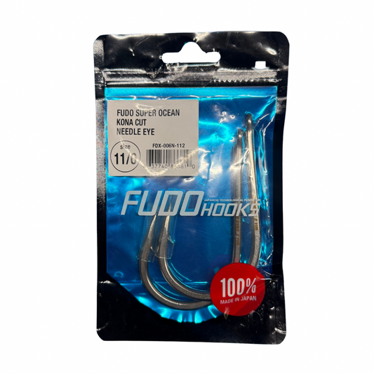 FUDO - Super Ocean Kona Cut Needle Eye 11/0 Hooks