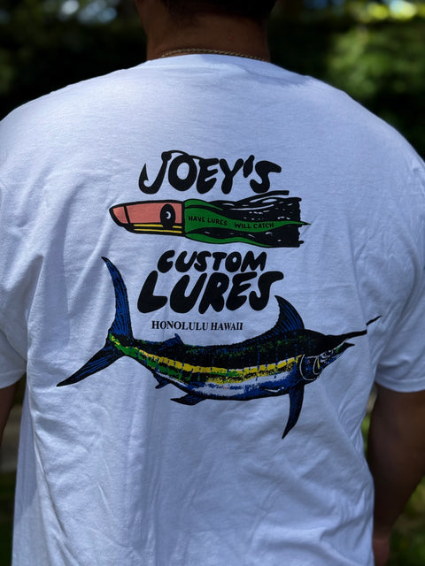 Joe Yee - Original White Joey’s Custom Lures Shirt
