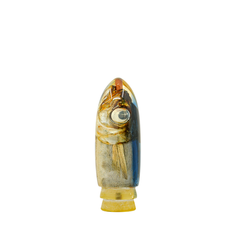 Tanabe - Vintage 12" Blue Top Fish Head Bullet