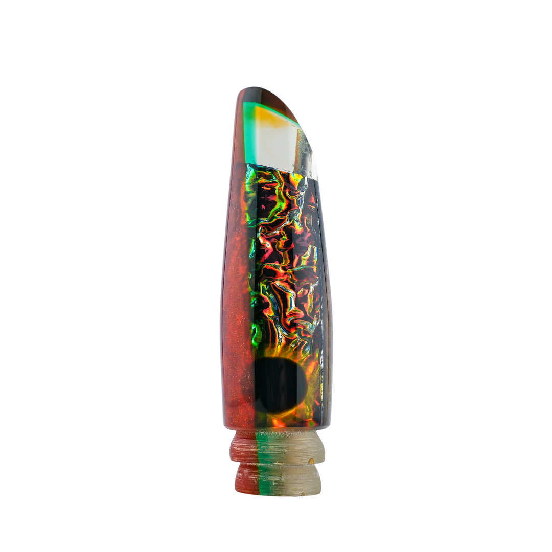 Coggin Lures: History & Lure Identification Guide | Luremonger 9" Plus Kona Scoop, Dichroic Glass - Offshore Trolling Lure Archive