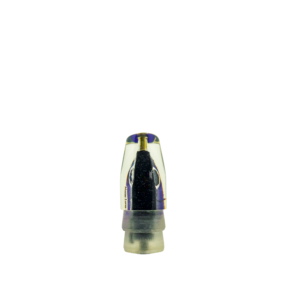 Matsu - 9” Fish Head Slant Black Purple